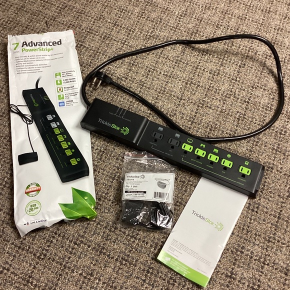 TrickleStar 7 Outlet Advanced PowerStrip+  NEW  * Surge Protector - Picture 1 of 9